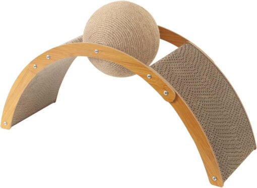 Cats Arch Scratcher Cardboard Furniture Grind Claw