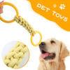 Interactive Pull Cotton Rope Dog Teeth Cleaning Chew Toy