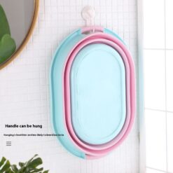 Portable Silicone Folding Household Plastic Basin Bathtub