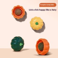 Creative Pumpkin Catnip Ball Teeth Cleaning Toy