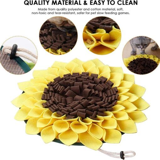 Creative Sunflower Slow Food Feeding Training Treat Mat