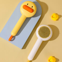 Ergonomic Yellow Duck Pet Hair Comb Needle Brush