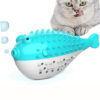 Silicone Teaser Toothbrush Clean Cat Fish Chew Toy