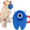 Interactive Dog Squeaky Chew Stuffed Plush Rope Toy