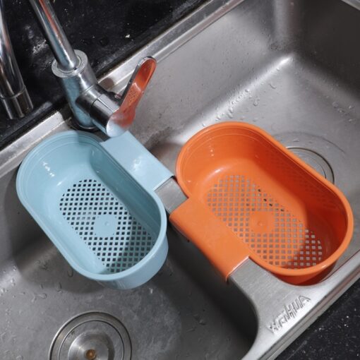 Multifunctional Kitchen Hanging Sink Dish Filter Trash Rack