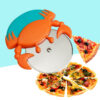 Stainless Steel Crab Shape Pizza Roller Cutter slicer