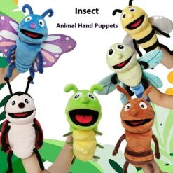 Cartoon Insect Belly Puppet Open Mouth Plush Toy