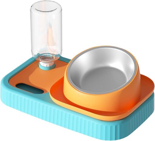 Multifunctional Detachable Slow Feeder Cat Food Water Bowl