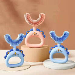 Cute Cartoon Children's U-shaped Silicone Toothbrush