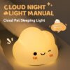 Creative Cloud Silicone Pat Bedside Ambience Light Lamp