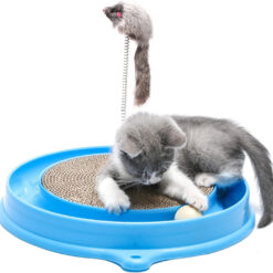 Interactive Cat Scratcher Training Exercise Mouse Play Toy