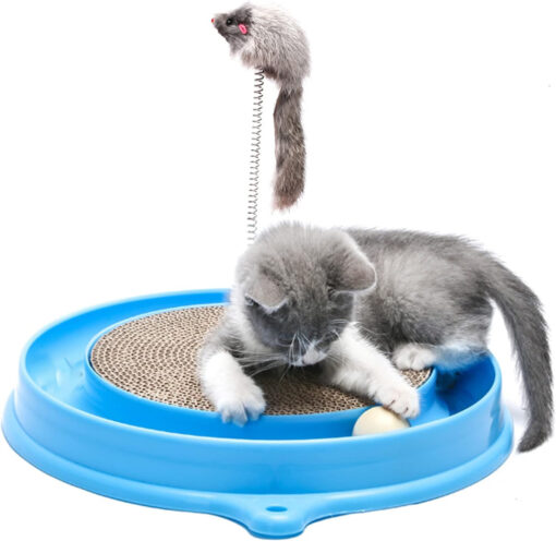 Interactive Cat Scratcher Training Exercise Mouse Play Toy