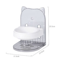 Adjustable Neck Protection Anti Spill Cat Feeding Bowl