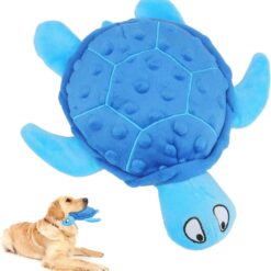 Interactive Squeaky Sea Turtle Plush Dog Stuffing Chew Toy