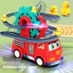 Children's Little Duck Educational Electric Fire Truck Toy