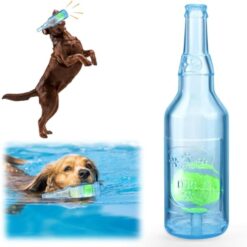 Interactive Water Bottle Dog Squeaky Chew-resistant Toy