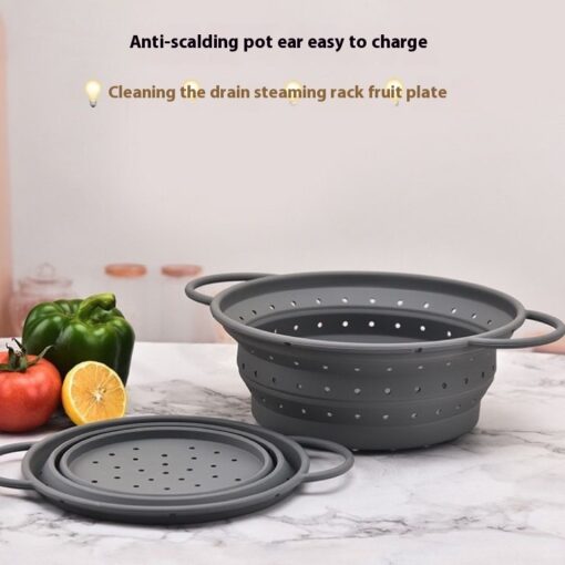 Collapsible Silicone High Resistant Drain Basket Strainer