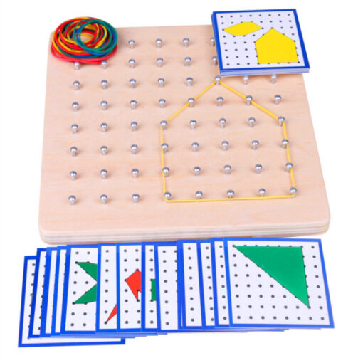 Wooden Montessori Geometry Math Early Educational Toy