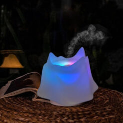 Adjustable LED Lighting Mountain Shape Aromatizer Humidifier