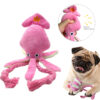 Funny Cute Squid Plush Dog Chew Squeaky Sound Toy