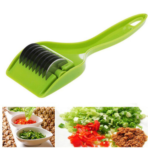 Creative Stainless Steel Kitchen Roller Scallion Cutter