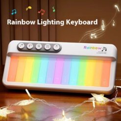 Children's Electronic Rainbow Light Touch Screen Keyboard Toy