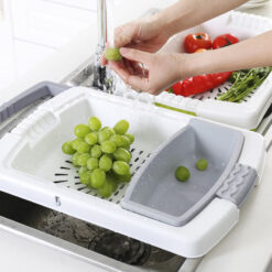 Multi-functional Kitchen Plastic Cutting Draining Board