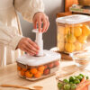 Transparent Kitchen Food Vacuum Storage Container Box