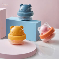 Portable Cute Bear Shape Beauty Egg Storage Sponge Box