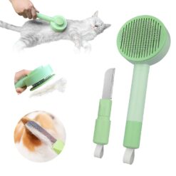 Self-Cleaning Grooming Shedding Hair Remover Brush