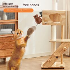 Interactive Smart USB Charging Hanging Squirrel Cat Teaser Toy