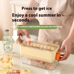 Single Layer Press Flip Ice Cube Mold Maker