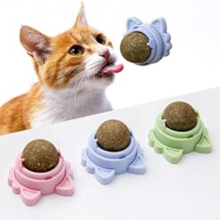 Wall Treats Catnip Ball Stick Teeth Cleaning Dental Chew Toy