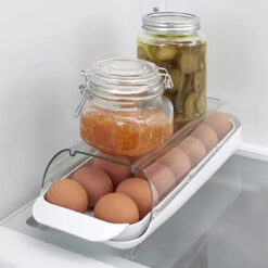 Creative Refrigerator Egg Rolling Storage Rack Dispenser