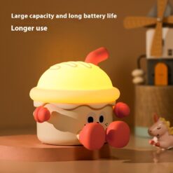 Cartoon Ice Cream Night Light USB Charging Bedside Lamp