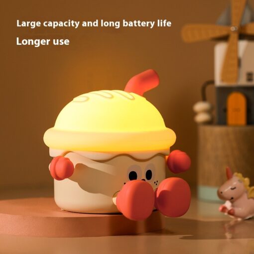 Cartoon Ice Cream Night Light USB Charging Bedside Lamp