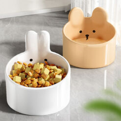 Cute Cartoon Pattern Household Pet Ceramic Bowl