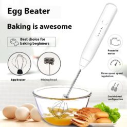 Portable Mini USB Rechargeable Electric Egg Beater