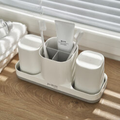 Detachable Bathroom Toothbrush Storage Holder Dispenser