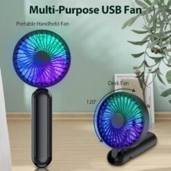 Portable Handheld USB Rechargeable Foldable Table Fan