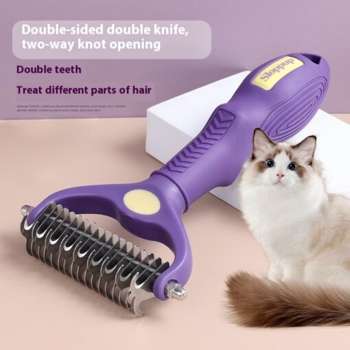 Creative Non-slip Handle Cat Knot Untying Comb