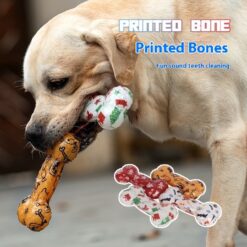 Interactive Bone-shaped TPR Nibbling Sound Squeaky Toy