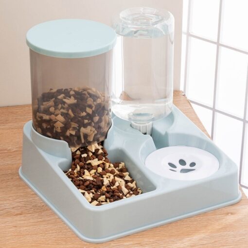 Automatic Transparent Pet Food Feeder Water Dispenser