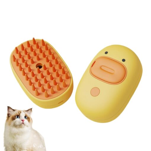 Silicone Pet Steam Brush Massage Cleaning Hair Brush