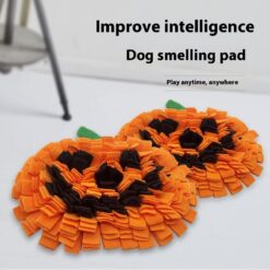 Pet Pumpkin Anti-choke Slow Sniffing Food Feeding Training Mat