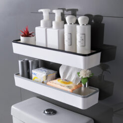 Multifunctional Perforation-free Toilet Shelf Rack