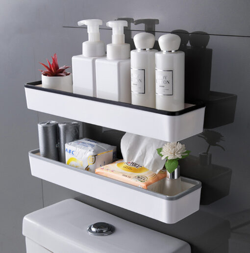 Multifunctional Perforation-free Toilet Shelf Rack