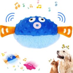 Interactive Pet Plush Sounds Squeaky Chew Teething Toy