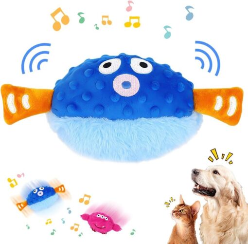 Interactive Pet Plush Sounds Squeaky Chew Teething Toy