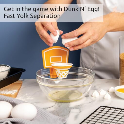 Silicone Kitchen Basketball Hoop Egg Yolk Separator